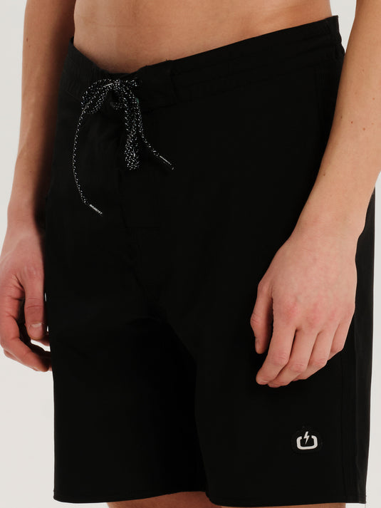 Emerson Men's Monochrome Boardshort 50cm. Black 261.EM528.30A