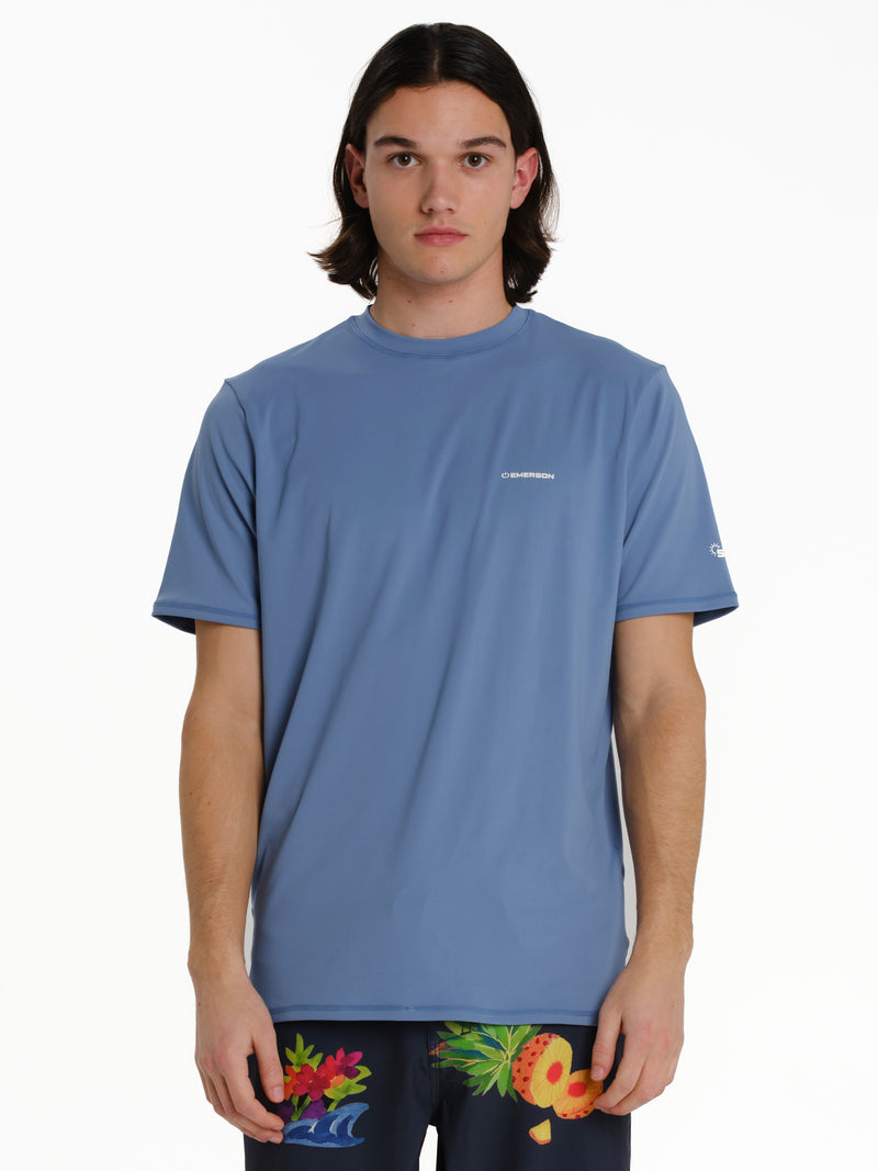 Load image into Gallery viewer, Emerson Unisex Short Sleeve Rashquard T-shirt Siel 261.EM56.01-Siel
