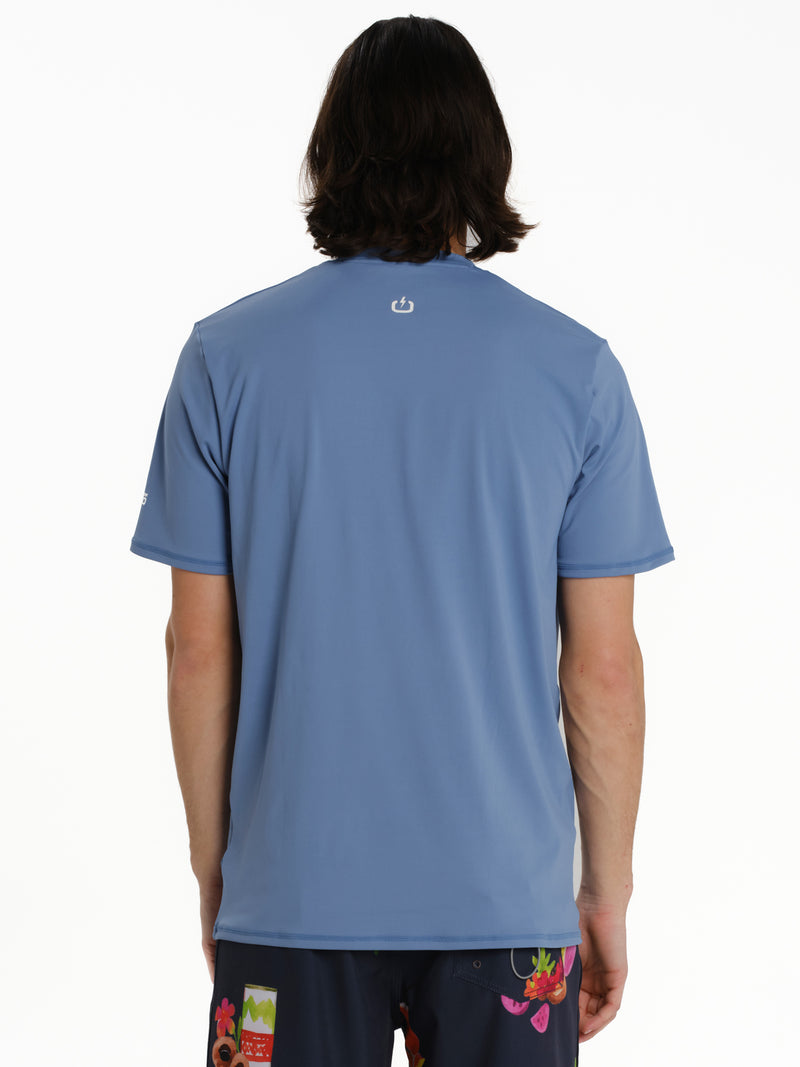 Load image into Gallery viewer, Emerson Unisex Short Sleeve Rashquard T-shirt Siel 261.EM56.01-Siel

