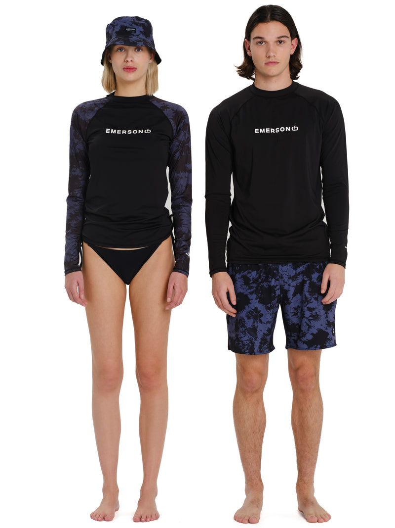 Load image into Gallery viewer, Emerson Unisex Long Sleeve Rashguard Black / Pr531 Midnight 261.EM56.03-Black-Pr531 Midnight
