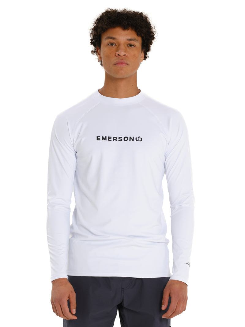 Load image into Gallery viewer, Emerson Unisex Long Sleeve Rashquard White 261.EM56.03-White
