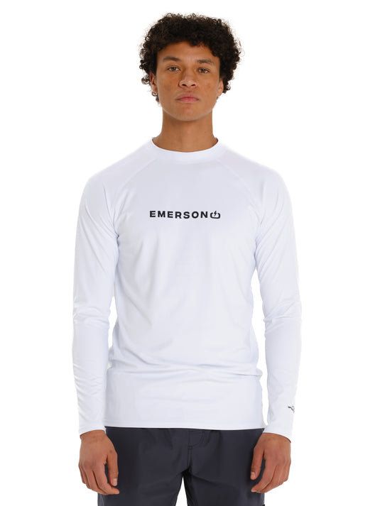 Emerson Unisex Long Sleeve Rashquard White 261.EM56.03-White
