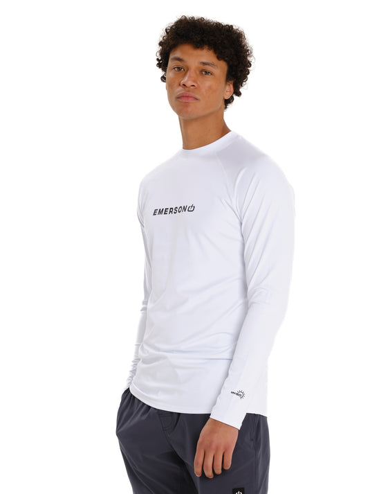 Emerson Unisex Long Sleeve Rashquard White 261.EM56.03-White