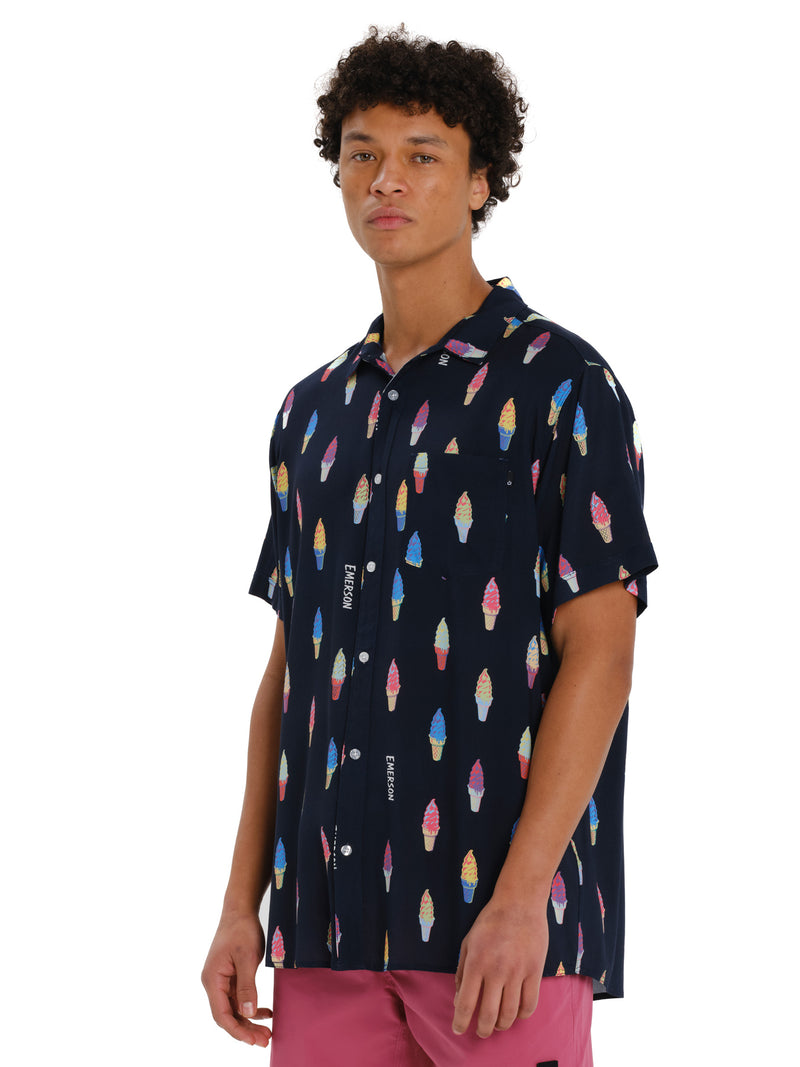 Load image into Gallery viewer, Emerson Men's Short Sleeve Shirt Midnight 261.EM61.03PR-Midnight
