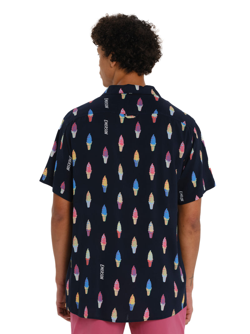 Load image into Gallery viewer, Emerson Men's Short Sleeve Shirt Midnight 261.EM61.03PR-Midnight
