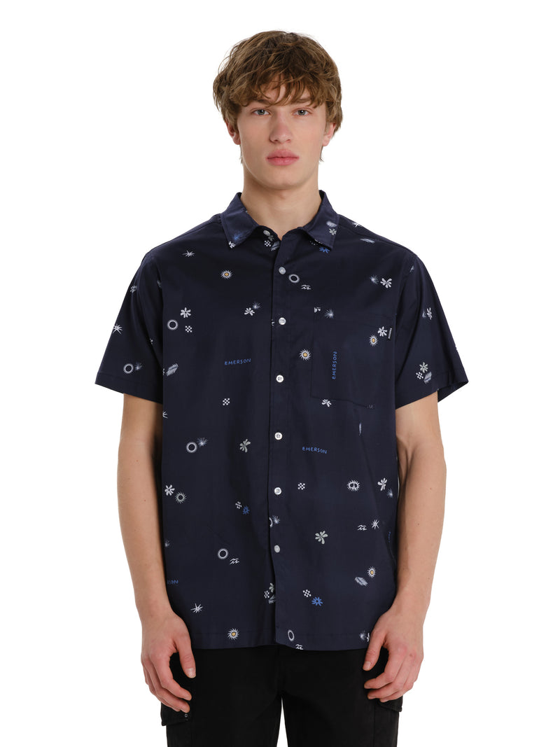 Load image into Gallery viewer, Emerson Men's Short Sleeve Shirt Navy 261.EM61.05PR-Navy
