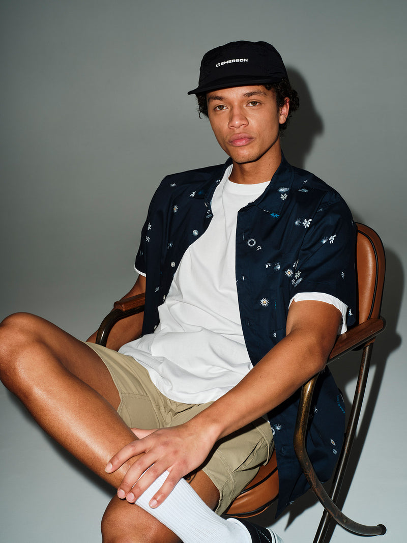 Load image into Gallery viewer, Emerson Men's Short Sleeve Shirt Navy 261.EM61.05PR-Navy
