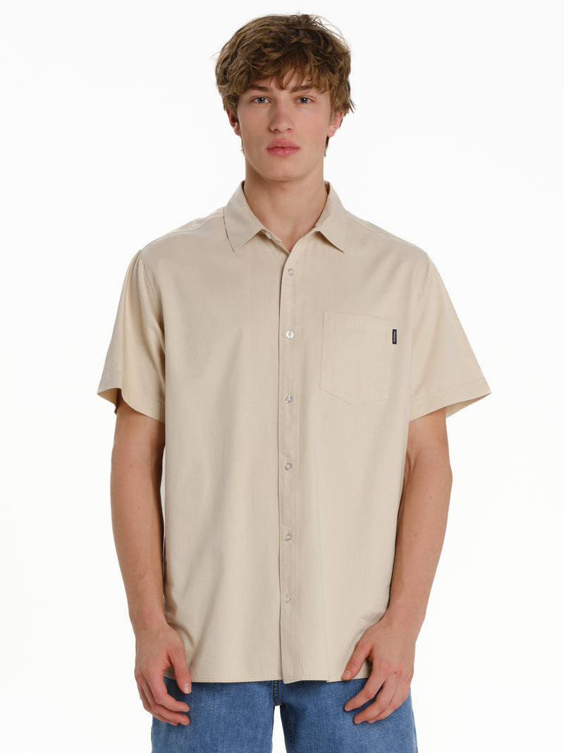 Load image into Gallery viewer, Emerson Men's Short Sleeve Shirt Beige 261.EM61.12-Beige
