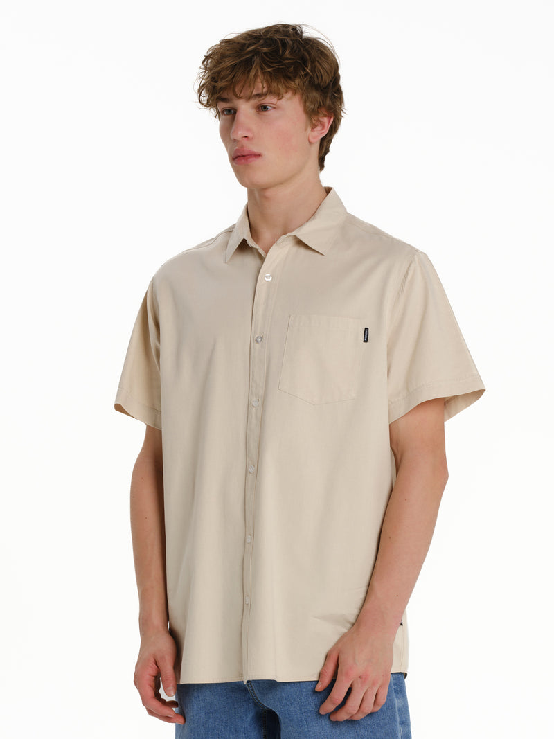 Load image into Gallery viewer, Emerson Men's Short Sleeve Shirt Beige 261.EM61.12-Beige
