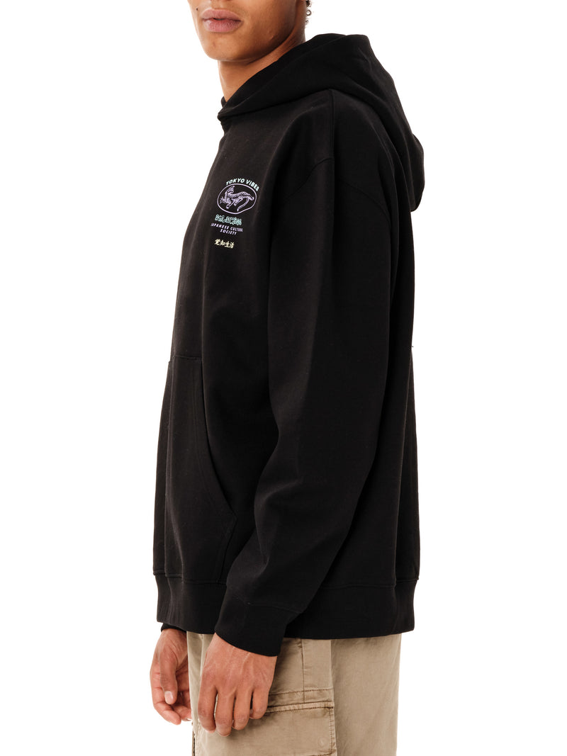 Load image into Gallery viewer, Emerson Men's Tokyo Vibes Pullover Hoodie Black 262.EM20.23-Black
