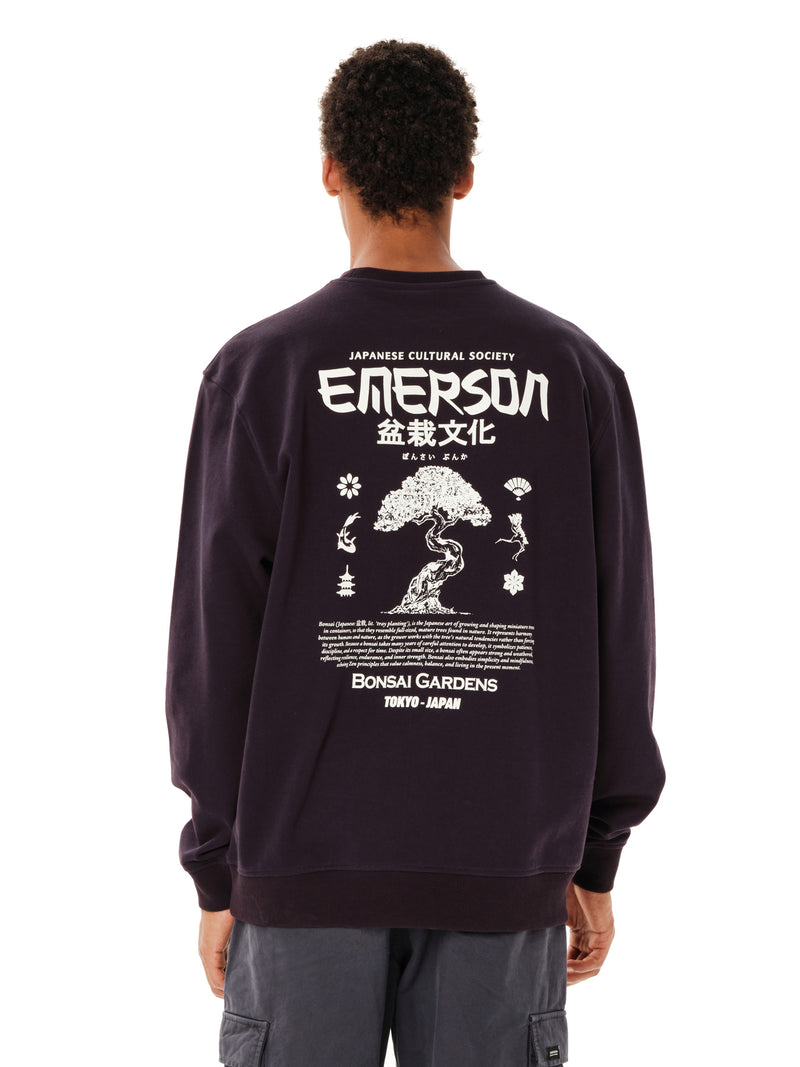 Load image into Gallery viewer, Emerson Men's Japanese Cultural Society Crew Neck D.Grape 262.EM20.27-GRAPE
