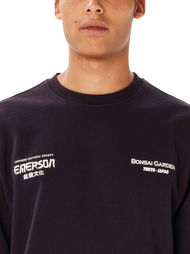 Load image into Gallery viewer, Emerson Men's Japanese Cultural Society Crew Neck D.Grape 262.EM20.27-GRAPE
