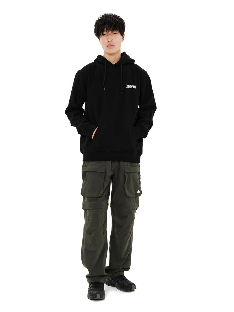 Load image into Gallery viewer, Emerson Men's "Responsible Living" Hoodie Black 262.EM20.30-Black
