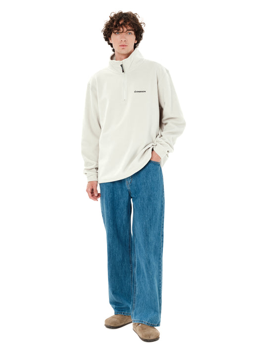 Emerson Men's Half Zip Fleece Clay White 262.EM28.25-Clay-White
