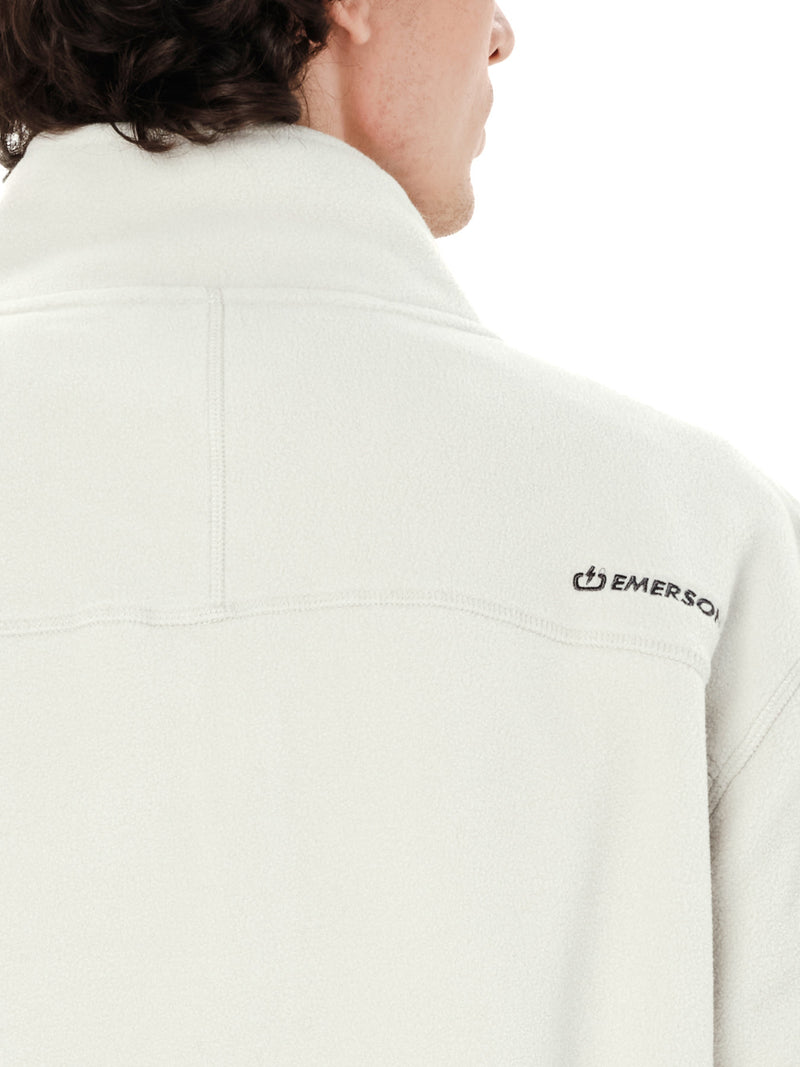 Load image into Gallery viewer, Emerson Men's Half Zip Fleece Clay White 262.EM28.25-Clay-White
