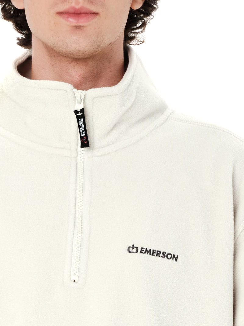 Load image into Gallery viewer, Emerson Men's Half Zip Fleece Clay White 262.EM28.25-Clay-White
