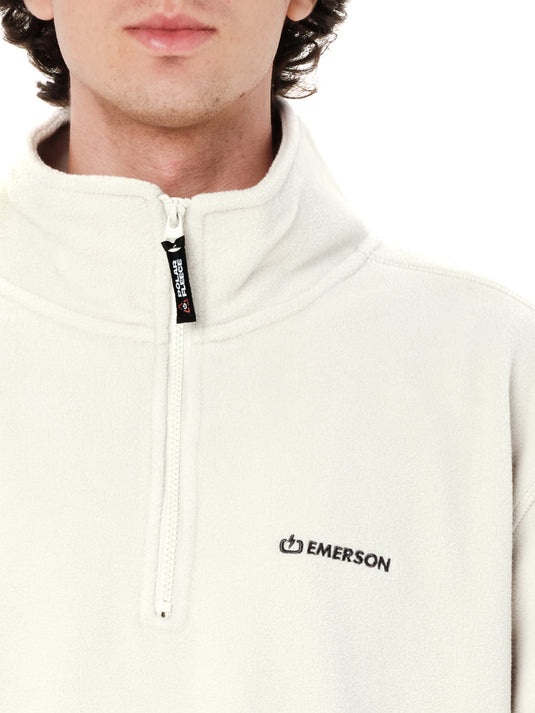 Emerson Men's Half Zip Fleece Clay White 262.EM28.25-Clay-White