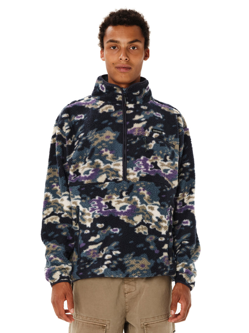 Load image into Gallery viewer, Emerson Men's High Pile Half Zip Fleece Off Black 262.EM280.105-Pr627-Off-Black

