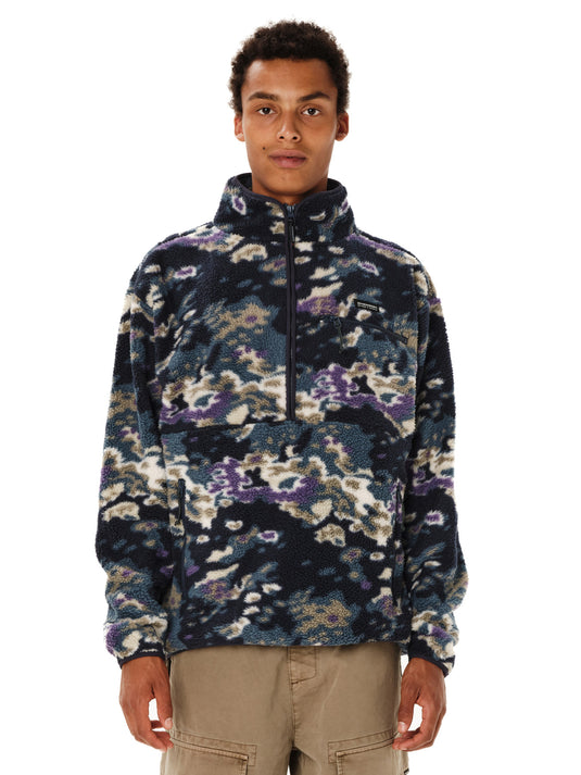 Emerson Men's High Pile Half Zip Fleece Off Black 262.EM280.105-Pr627-Off-Black