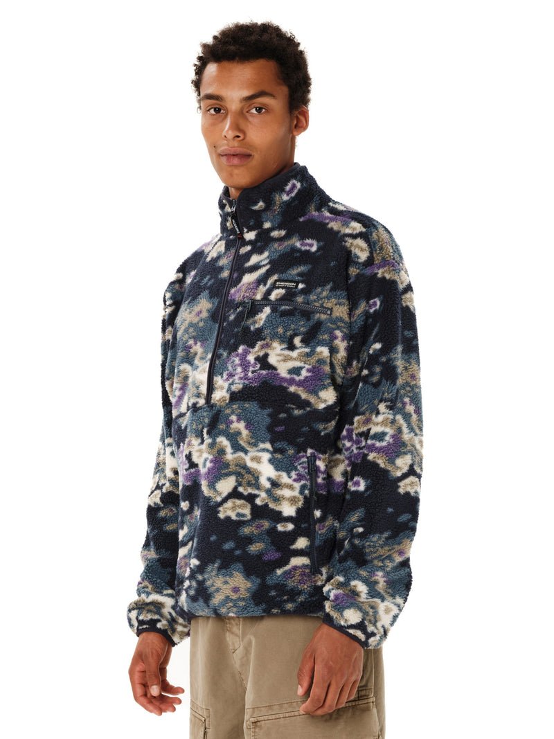 Load image into Gallery viewer, Emerson Men's High Pile Half Zip Fleece Off Black 262.EM280.105-Pr627-Off-Black

