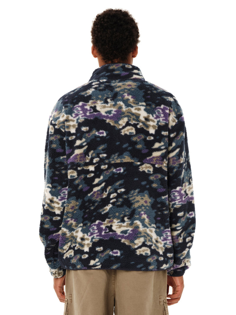 Load image into Gallery viewer, Emerson Men's High Pile Half Zip Fleece Off Black 262.EM280.105-Pr627-Off-Black
