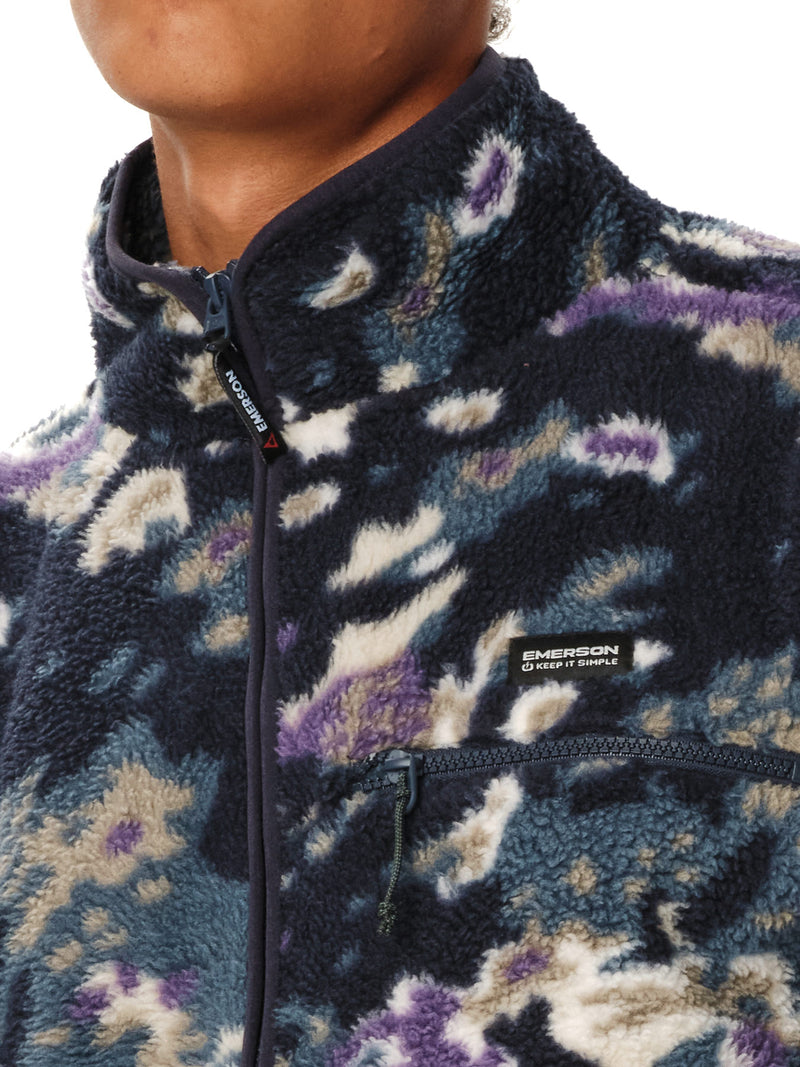Load image into Gallery viewer, Emerson Men's High Pile Half Zip Fleece Off Black 262.EM280.105-Pr627-Off-Black
