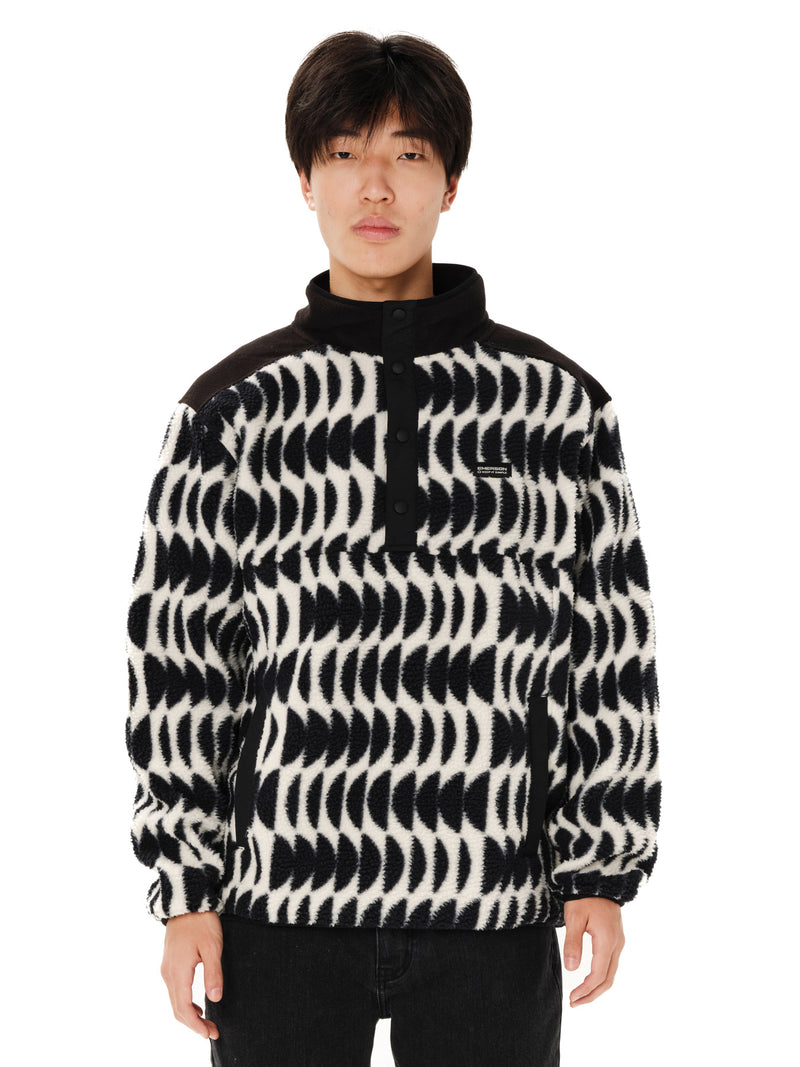 Load image into Gallery viewer, Emerson Men's High Pile Half Zip Fleece Off White 262.EM290.155-PR613 OFF WHITE
