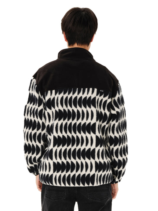 Emerson Men's High Pile Half Zip Fleece Off White 262.EM290.155-PR613 OFF WHITE