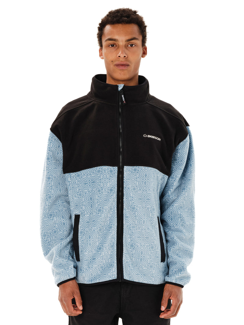 Load image into Gallery viewer, Emerson Men's Full Zip Fleece Siel Fog/Black 262.EM29.156-Pr629-Siel-Fog-Black
