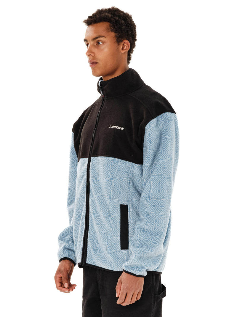 Load image into Gallery viewer, Emerson Men's Full Zip Fleece Siel Fog/Black 262.EM29.156-Pr629-Siel-Fog-Black
