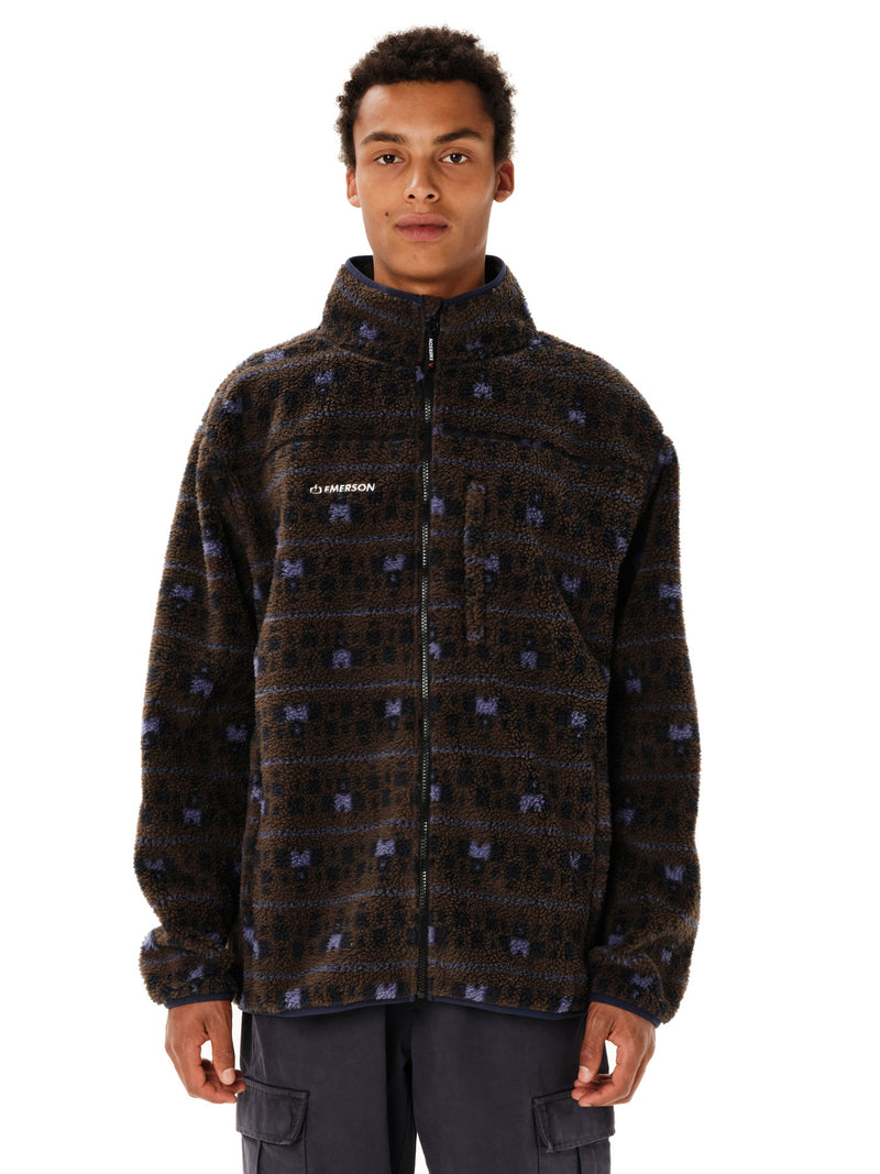Load image into Gallery viewer, Emerson Men's High Pile Full Zip Fleece Chocolate/Brown 262.EM290.122-Pr628-Chocolate-Brown
