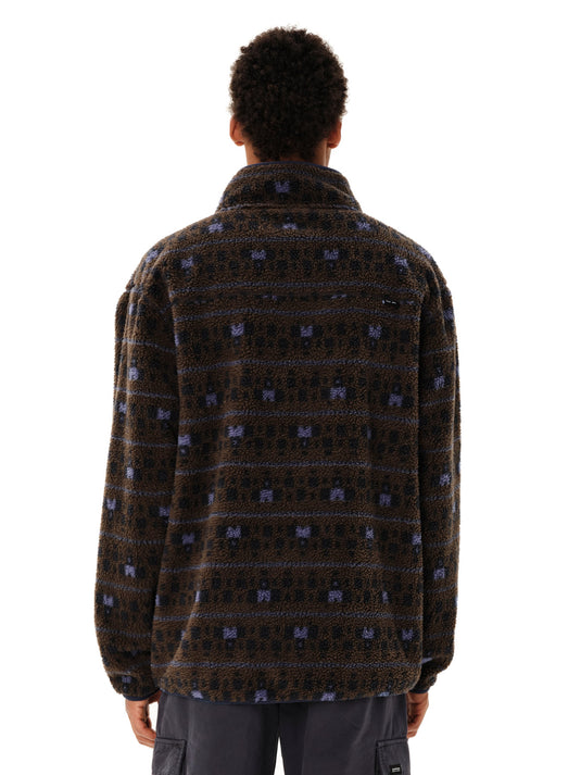 Emerson Men's High Pile Full Zip Fleece Chocolate/Brown 262.EM290.122-Pr628-Chocolate-Brown