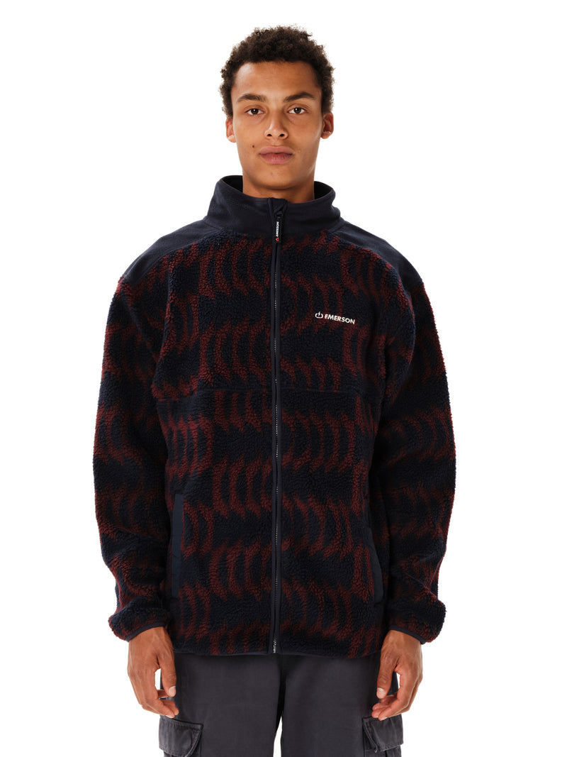 Load image into Gallery viewer, Emerson Men's High Pile Full Zip Fleece Blue Wine 262.EM290.156-PR613
