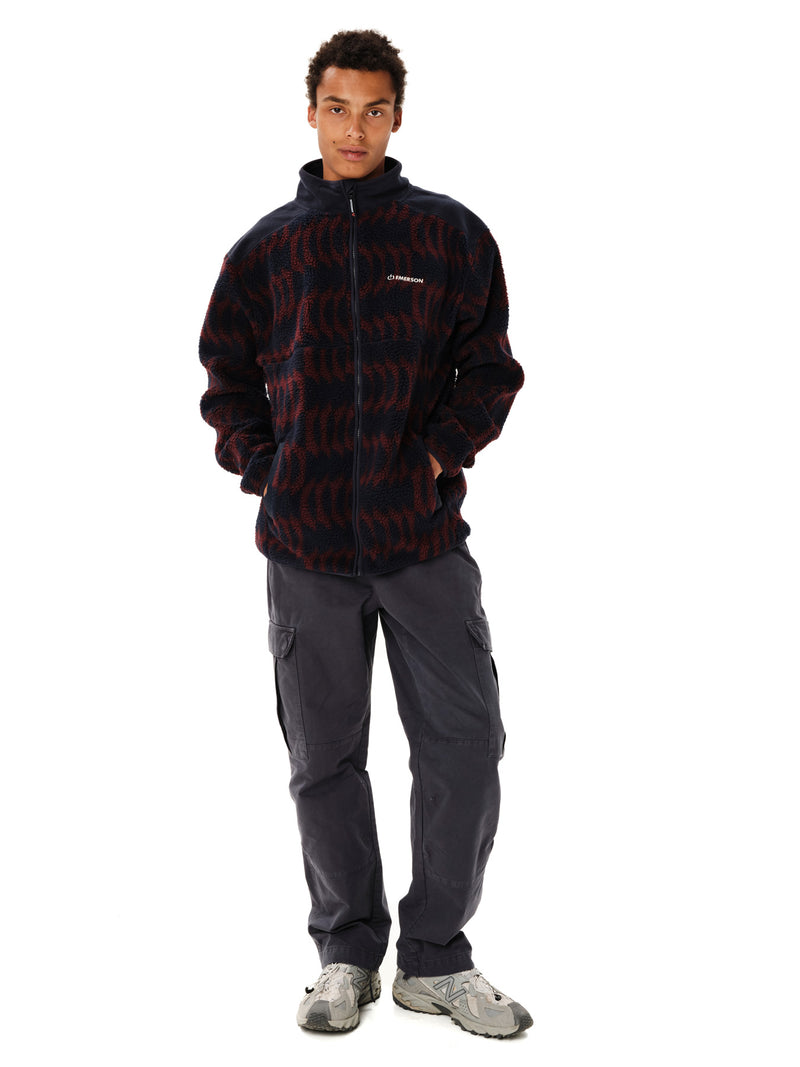 Load image into Gallery viewer, Emerson Men's High Pile Full Zip Fleece Blue Wine 262.EM290.156-PR613
