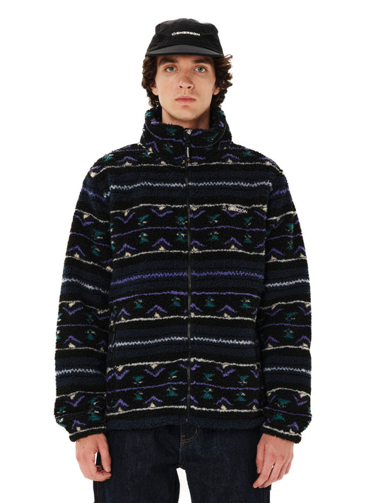 Emerson Men's Full Zip Sherpa Fleece Midnight 262.EM290.406 PR604 MIDNIGHT