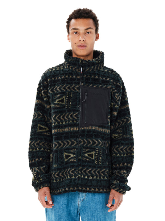 Emerson Men's Full Zip Sherpa Fleece Forest Teal 262.EM290.156-PR625 FOREST TEAL