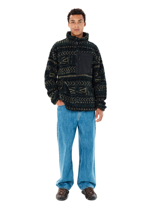 Emerson Men's Full Zip Sherpa Fleece Forest Teal 262.EM290.156-PR625 FOREST TEAL