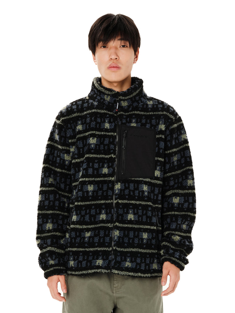 Load image into Gallery viewer, Emerson Men's Full Zip Sherpa Fleece Black 262.EM290.429-Pr628-Black
