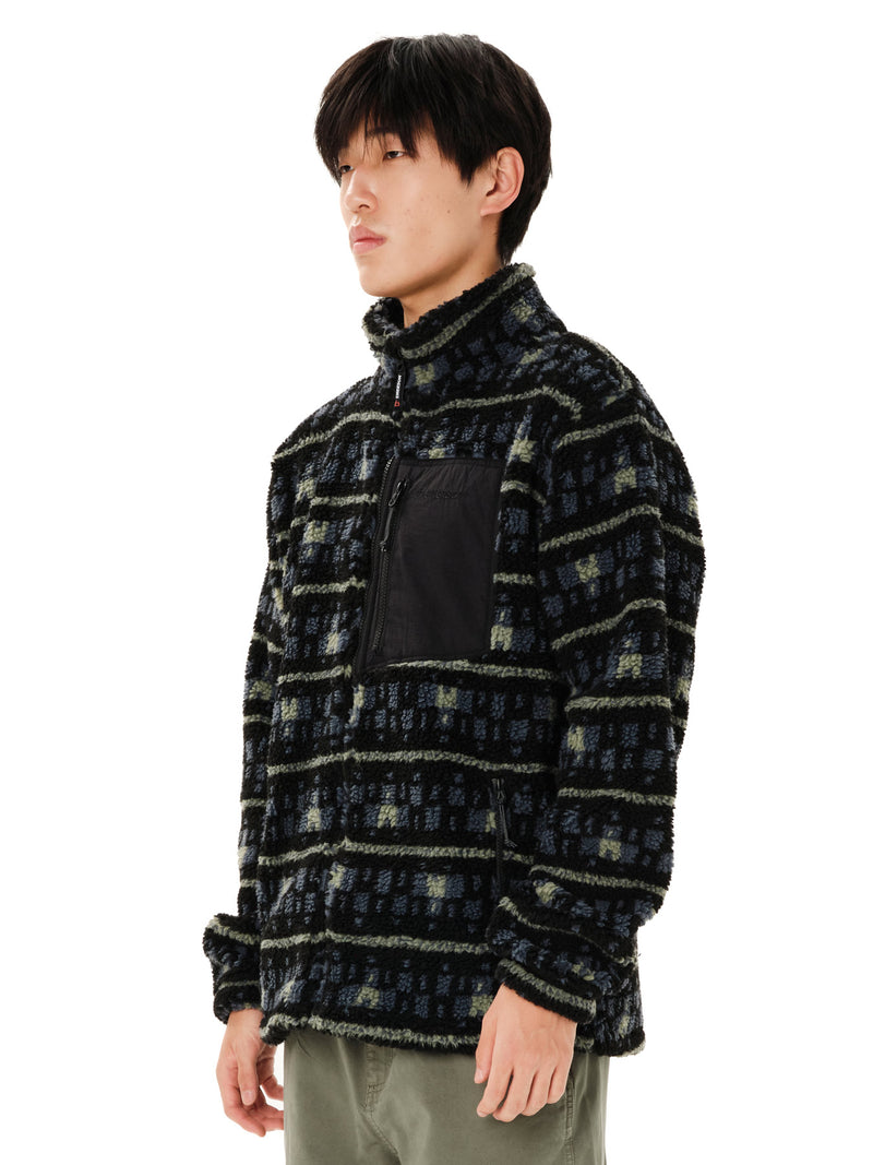 Load image into Gallery viewer, Emerson Men's Full Zip Sherpa Fleece Black 262.EM290.429-Pr628-Black
