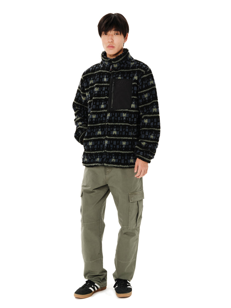 Load image into Gallery viewer, Emerson Men's Full Zip Sherpa Fleece Black 262.EM290.429-Pr628-Black
