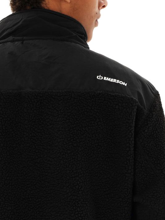 Emerson Men's Full Zip Sherpa Fleece Black 262.EM290.51-Black