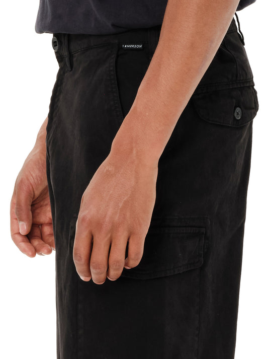 Emerson Men's Cuffed Cargo Pants Black 262.EM42.09-BLACK