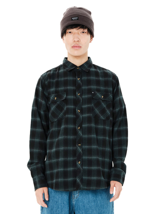 Emerson Men's Checkered Flannel Shirt Forest Black 262.EM60.80-Forest-Black