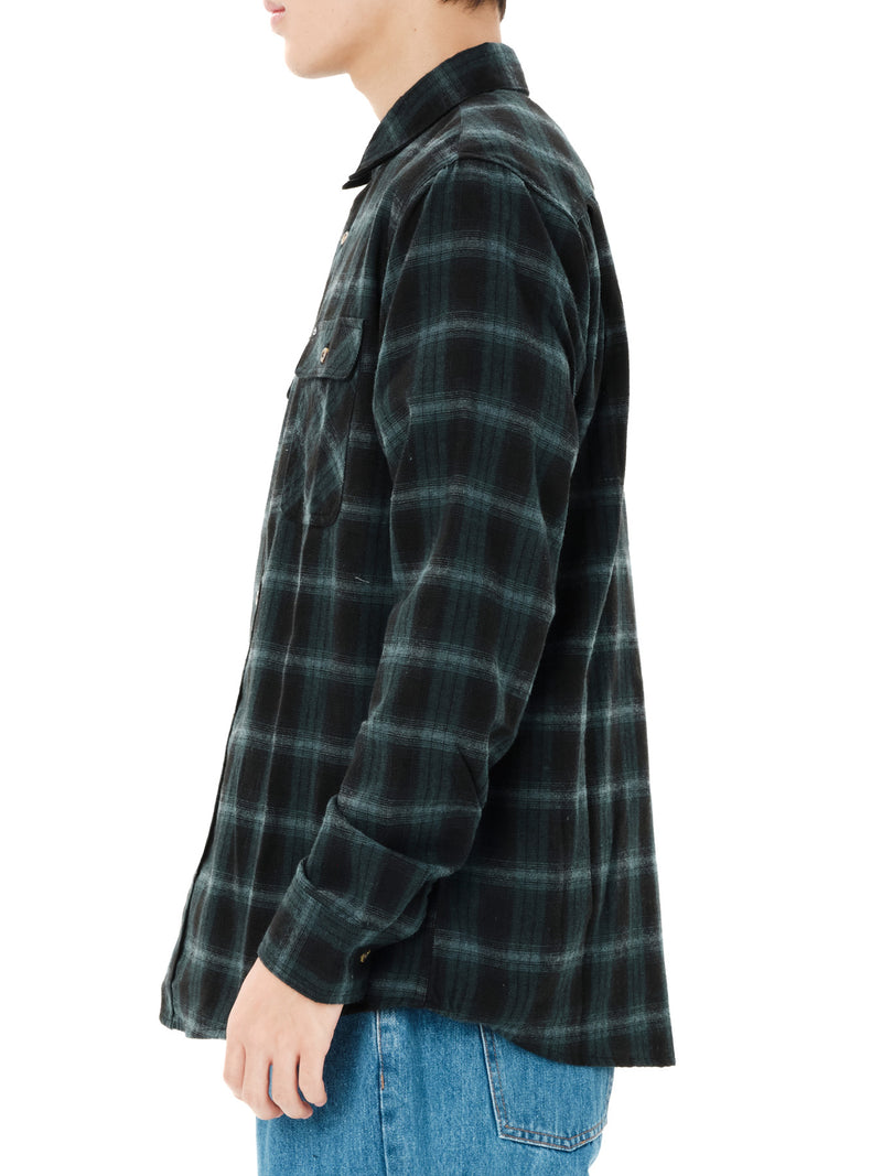 Load image into Gallery viewer, Emerson Men's Checkered Flannel Shirt Forest Black 262.EM60.80-Forest-Black
