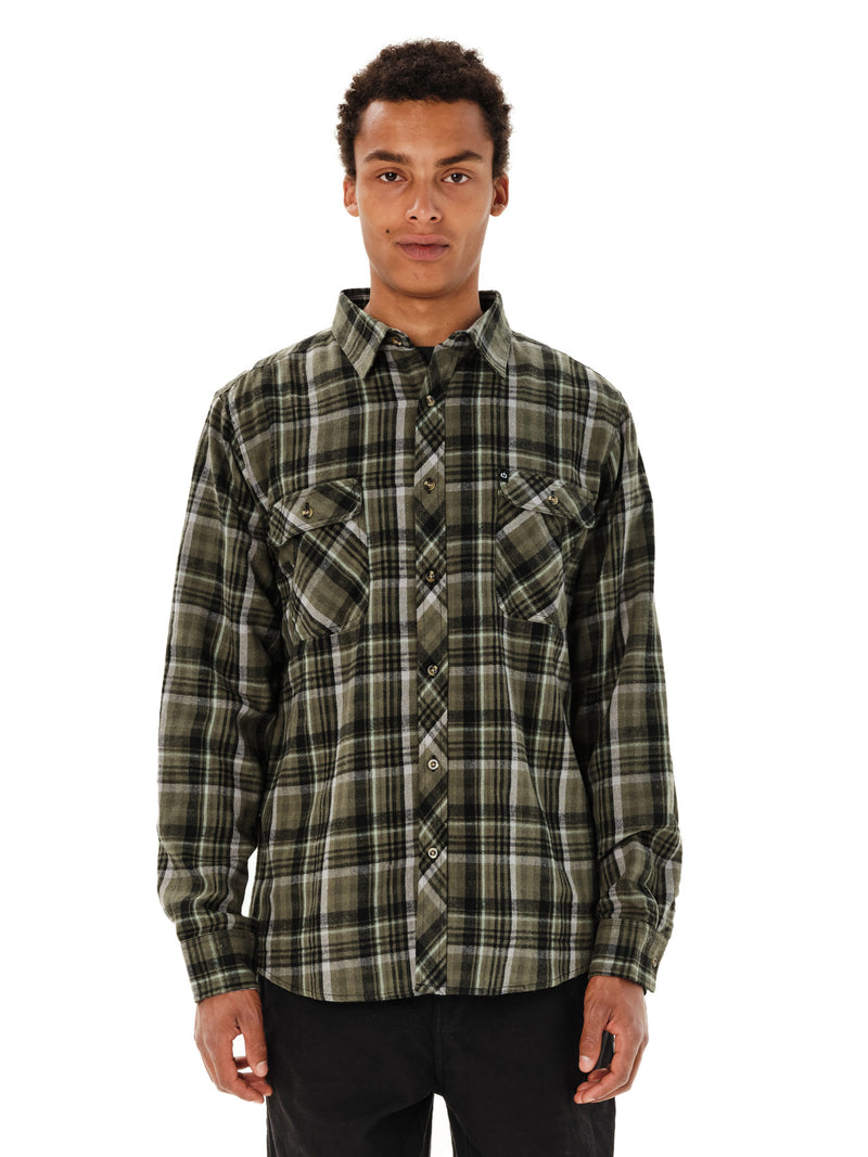 Load image into Gallery viewer, Emerson Men's Checkered Flannel Shirt Olive Pine 262.EM60.80-Olive-Pine
