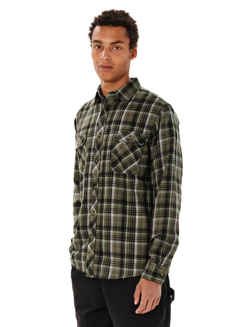 Load image into Gallery viewer, Emerson Men's Checkered Flannel Shirt Olive Pine 262.EM60.80-Olive-Pine
