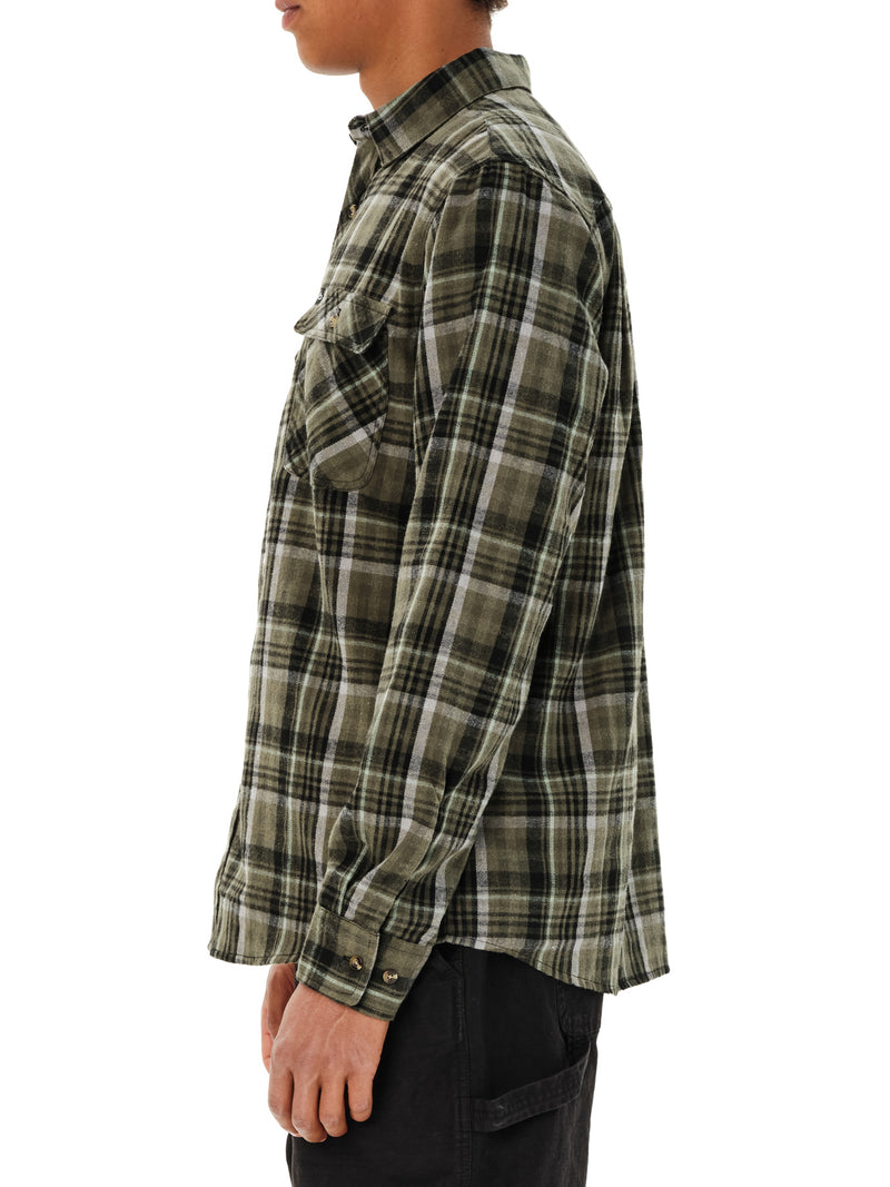 Load image into Gallery viewer, Emerson Men's Checkered Flannel Shirt Olive Pine 262.EM60.80-Olive-Pine
