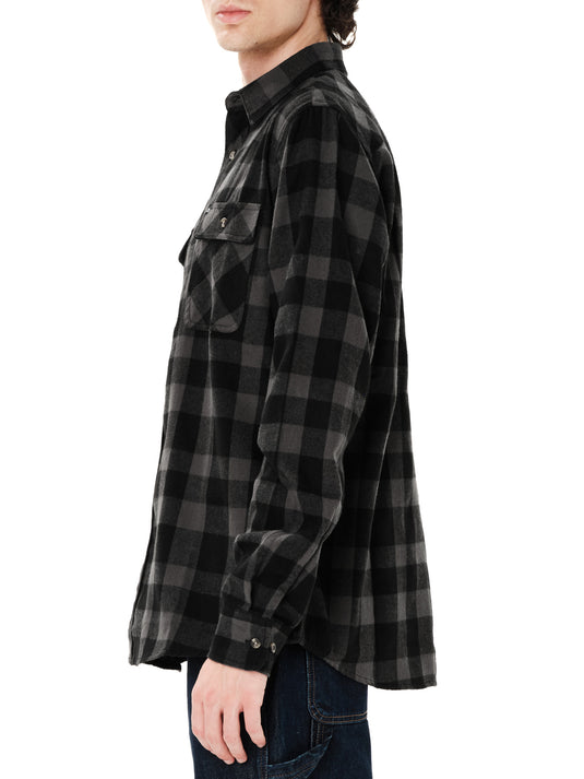 Emerson Men's Checkered Flannel Shirt Pine Gray Black 262.EM60.80-Pine-Gray-Black