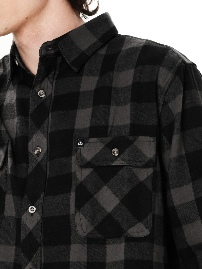 Load image into Gallery viewer, Emerson Men's Checkered Flannel Shirt Pine Gray Black 262.EM60.80-Pine-Gray-Black
