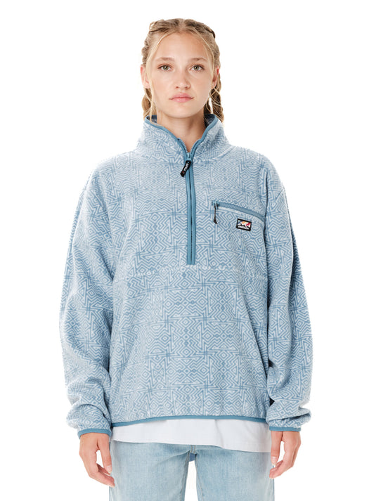 Emerson Women's Half Zip Sherpa Fleece Siel Fog 262.EW28.141-Pr629-Siel-Fog